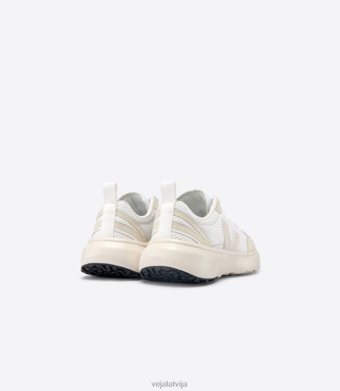 Veja bērni Kanāriju elastīgās mežģīnes alveomesh balts pierre 4846D391 kurpes