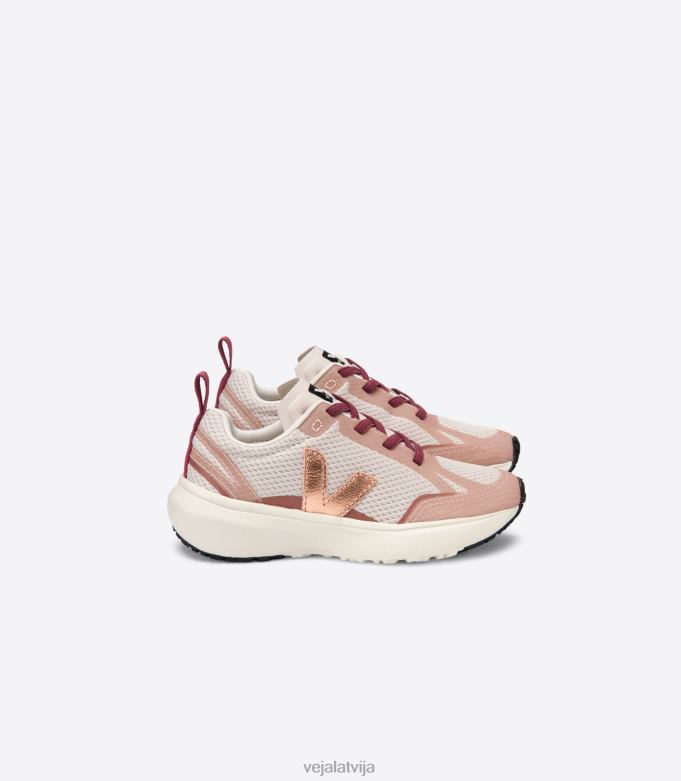 Veja bērni Kanāriju elastīgās mežģīnes alveomesh dabiskās venus 4846D385 kurpes