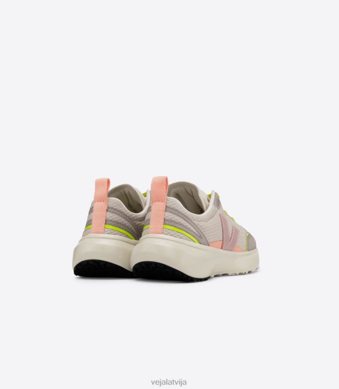 Veja bērni kanārijas elastīgās mežģīnes alveomesh natural babe 4846D388 kurpes