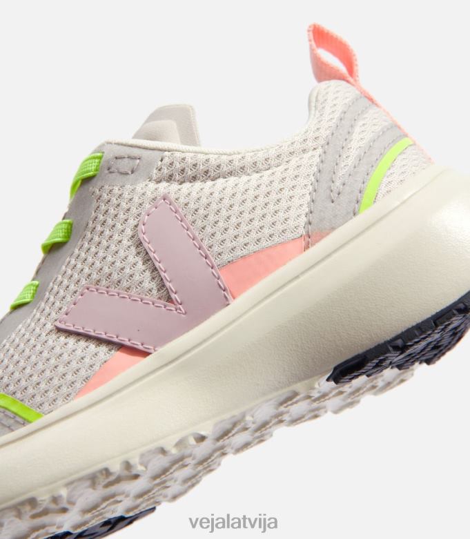 Veja bērni kanārijas elastīgās mežģīnes alveomesh natural babe 4846D388 kurpes