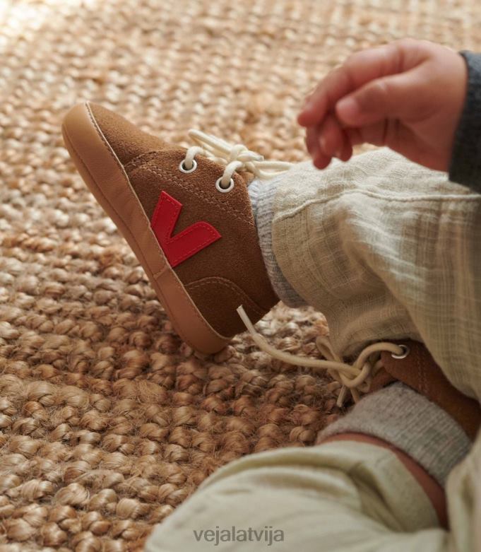 Veja bērni bērnu zamšādas brūna pekina 4846D406 kurpes