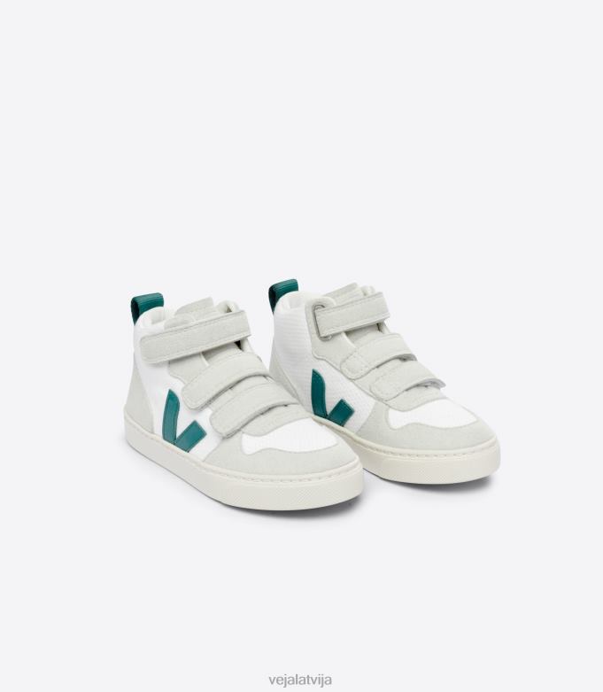 Veja bērni v-10 mid b-mesh white Bretany 4846D344 kurpes