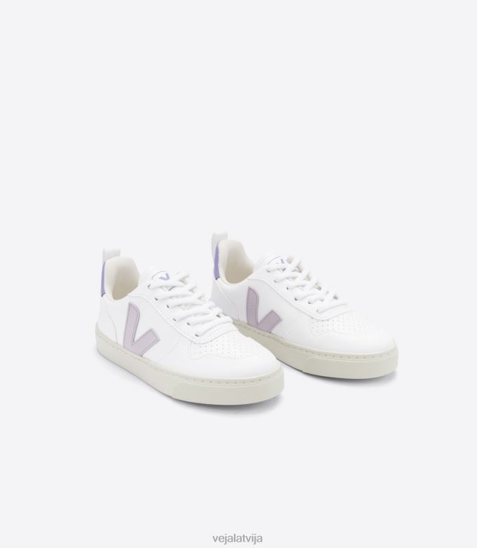 Veja bērni v-10 mežģīnes cwl white parme lavanda 4846D369 kurpes
