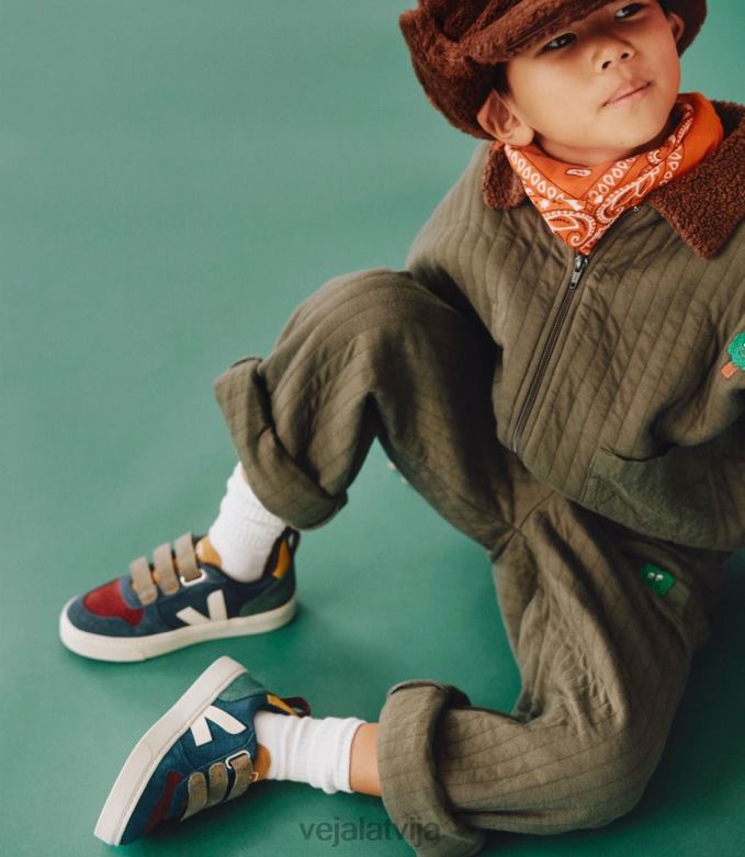 Veja bērni v-10 zamšādas multico nautico 4846D371 kurpes