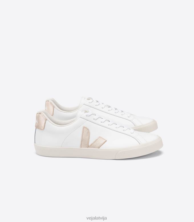 Veja sievietes esplar āda balts platīns 4846D241 kurpes
