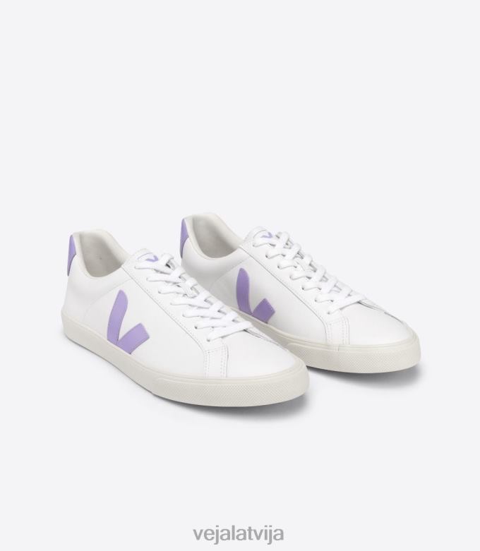 Veja sievietes esplar ādas balta lavanda 4846D243 kurpes