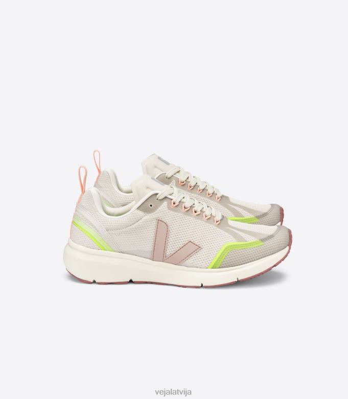 Veja sievietes condor 2 alveomesh natural babe jaune fluo 4846D270 kurpes