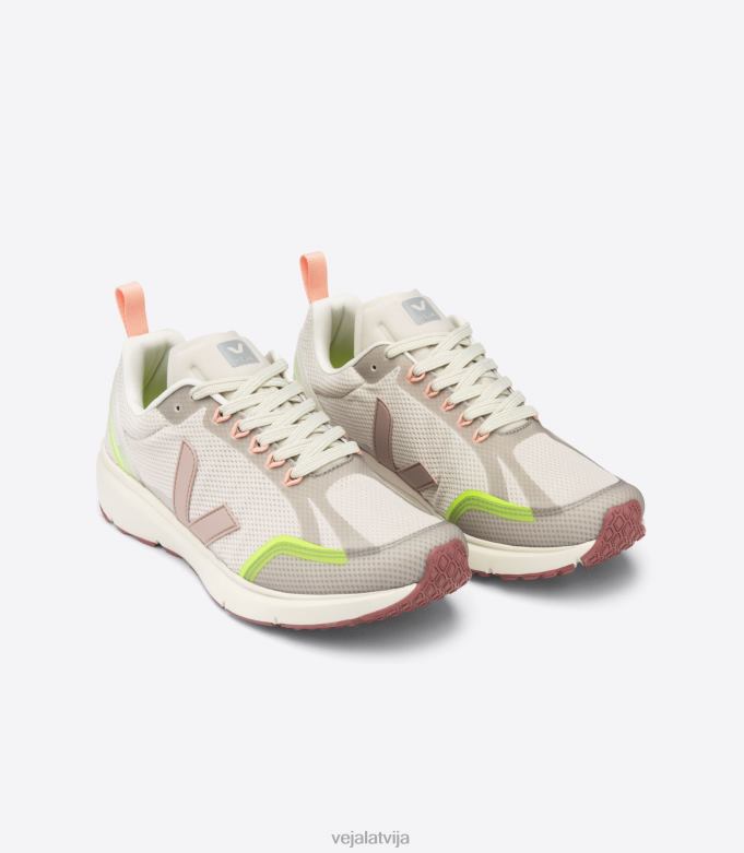 Veja sievietes condor 2 alveomesh natural babe jaune fluo 4846D270 kurpes