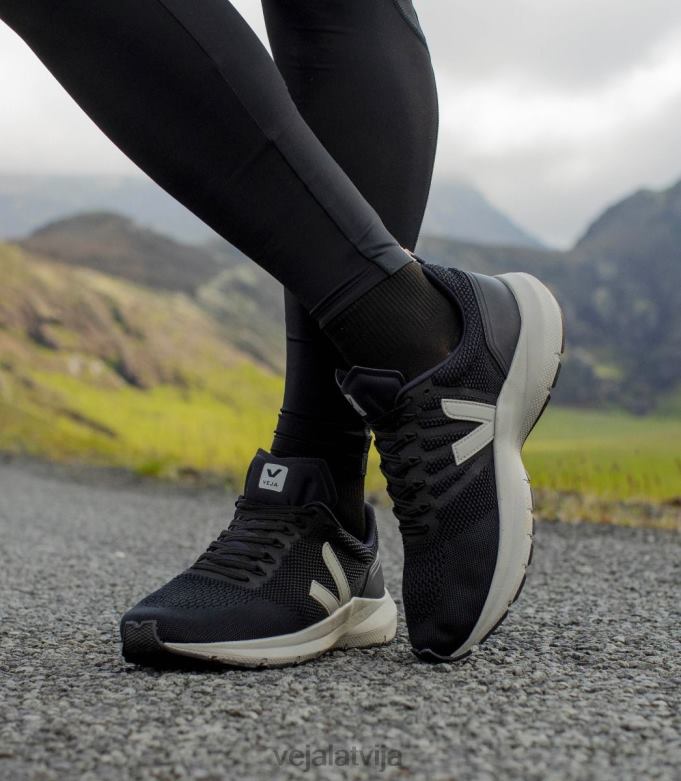 Veja sievietes marlin v-knit black oxford pelēka 4846D278 kurpes