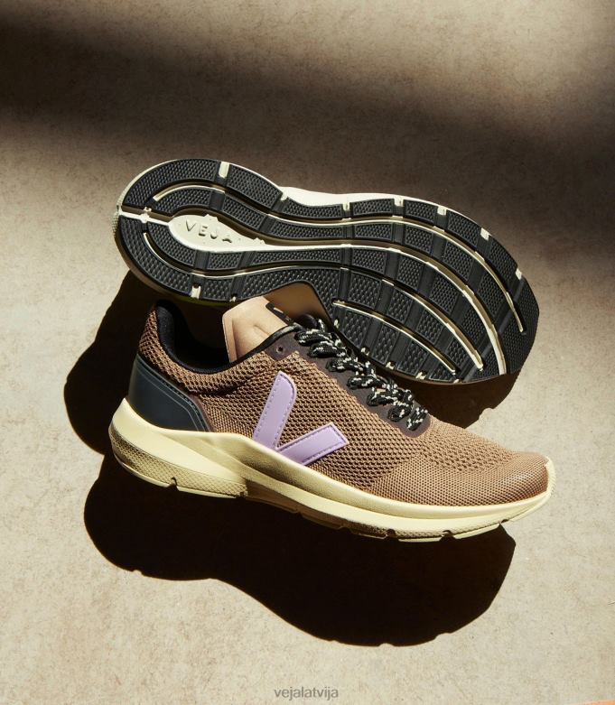 Veja sievietes marlin v-knit nero parme 4846D281 kurpes