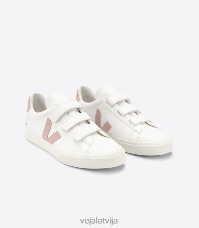Veja sievietes recife bezhroma ādas balts babe 4846D247 kurpes