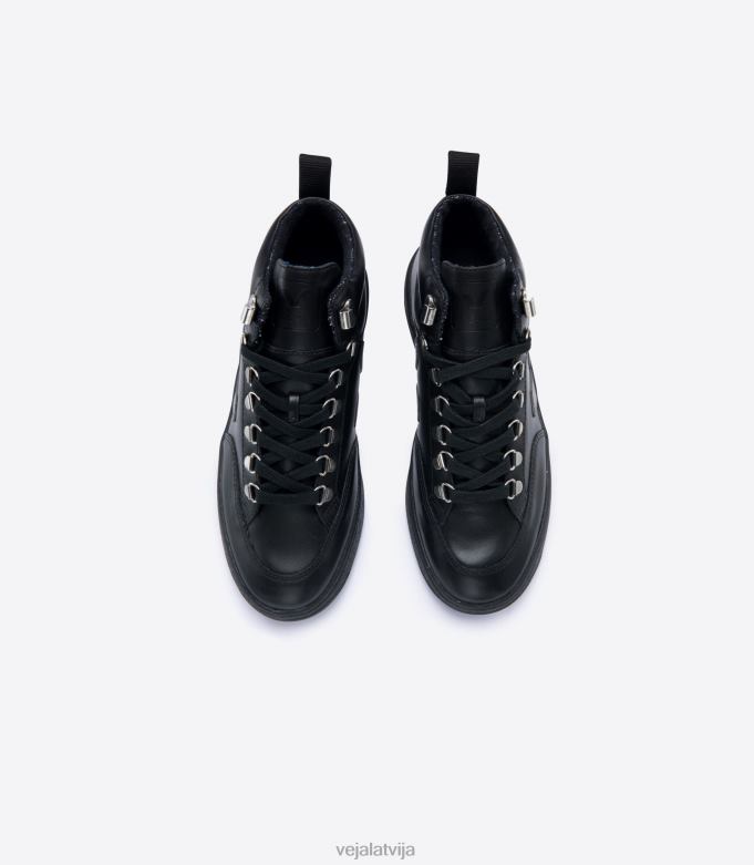 Veja sievietes roraima ādas melna grafīta melna zole 4846D253 kurpes