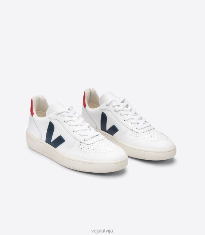 Veja sievietes v-10 ādas balts nautico pekin 4846D238 kurpes