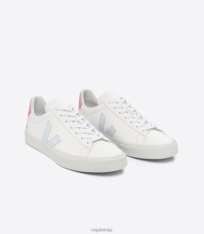 Veja vīriešiem campo bezhroma ādas balta ledus guimauve 4846D18 kurpes