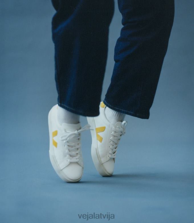 Veja vīriešiem campo bezhroma ādas balts toniks 4846D24 kurpes