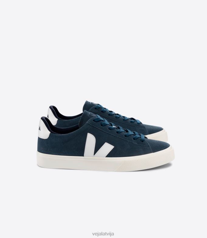 Veja vīriešiem campo suede nautico balts 4846D11 kurpes