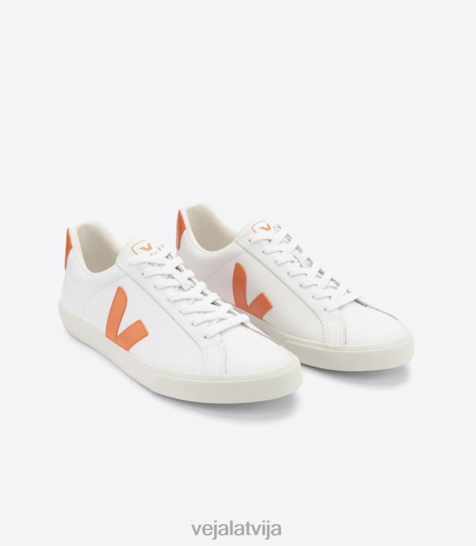Veja vīriešiem esplar ādas balts ķirbis 4846D93 kurpes