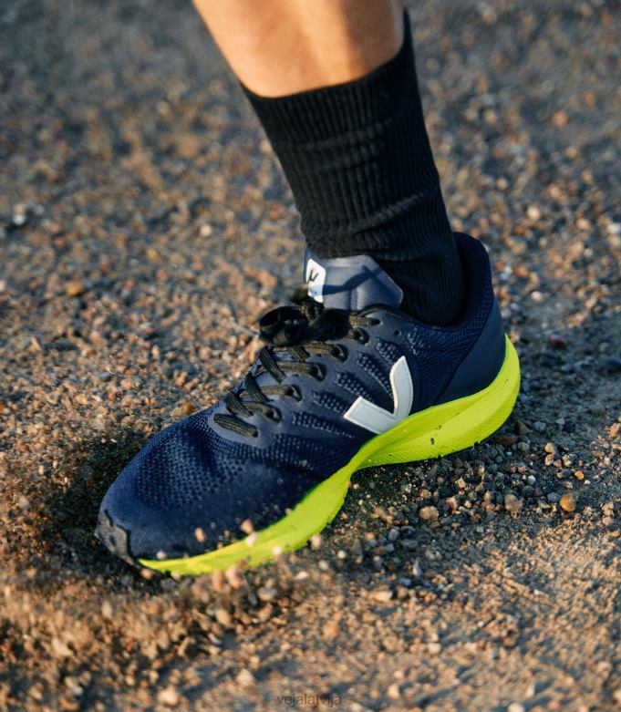 Veja vīriešiem marlin lt v-knit black kaki jaune fluo 4846D205 kurpes