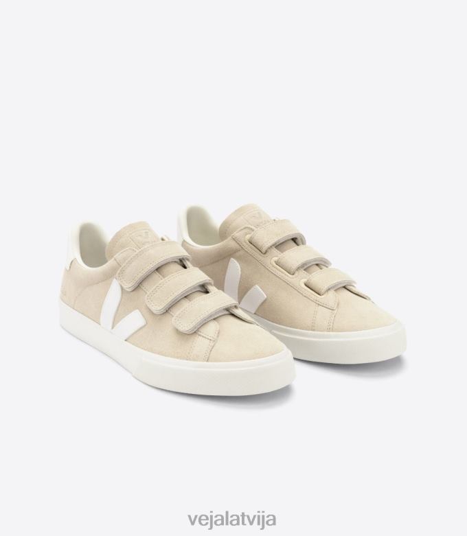 Veja vīriešiem recife bezhroma āda mandeļu balta 4846D114 kurpes