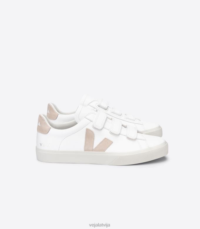Veja vīriešiem recife bezhroma ādas balts sable 4846D113 kurpes