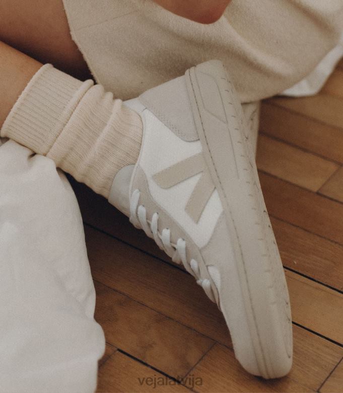 Veja vīriešiem v-10 b-siets balts dabīgs pierre 4846D44 kurpes