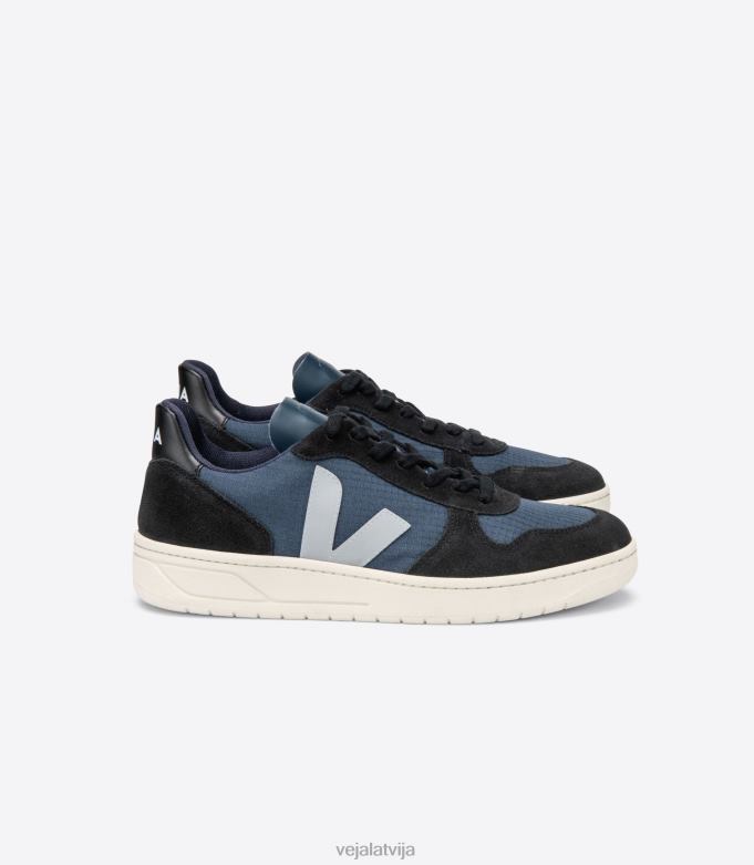 Veja vīriešiem v-10 ripstop nautico oxford pelēks melns 4846D62 kurpes