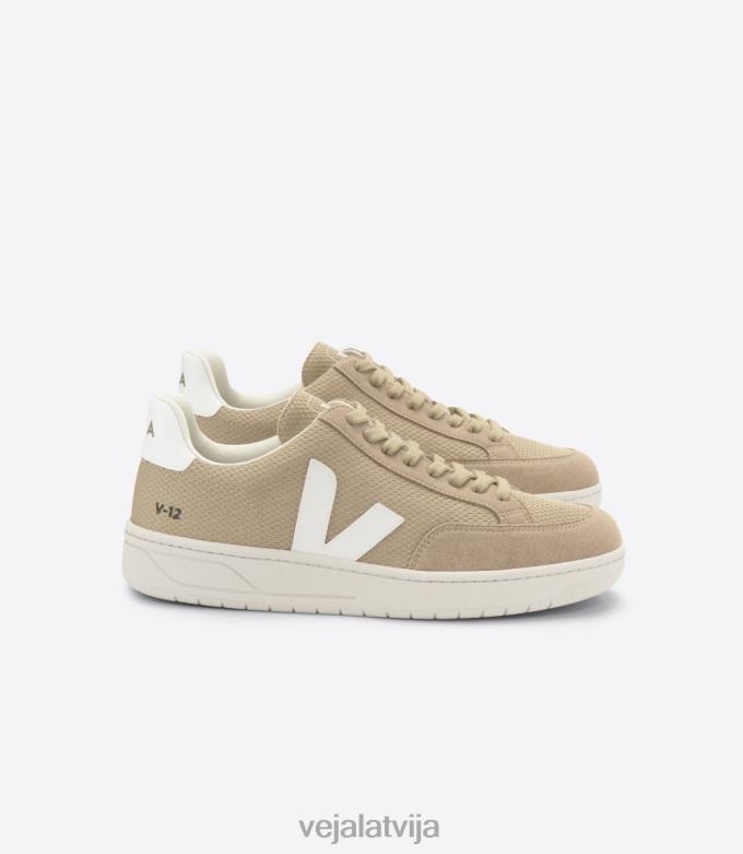 Veja vīriešiem v-12 vegan alveomesh dune white 4846D29 kurpes