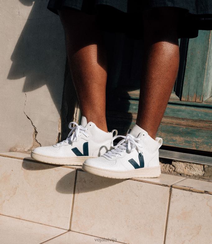 Veja vīriešiem v-15 ādas balts nautico 4846D87 kurpes